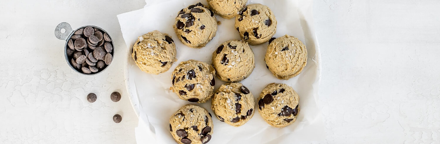Chocolate Chip Cookie Dough Protein Balls