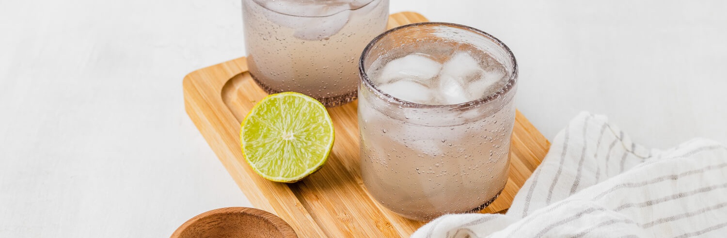 Sparkling Salty Lime Mocktail